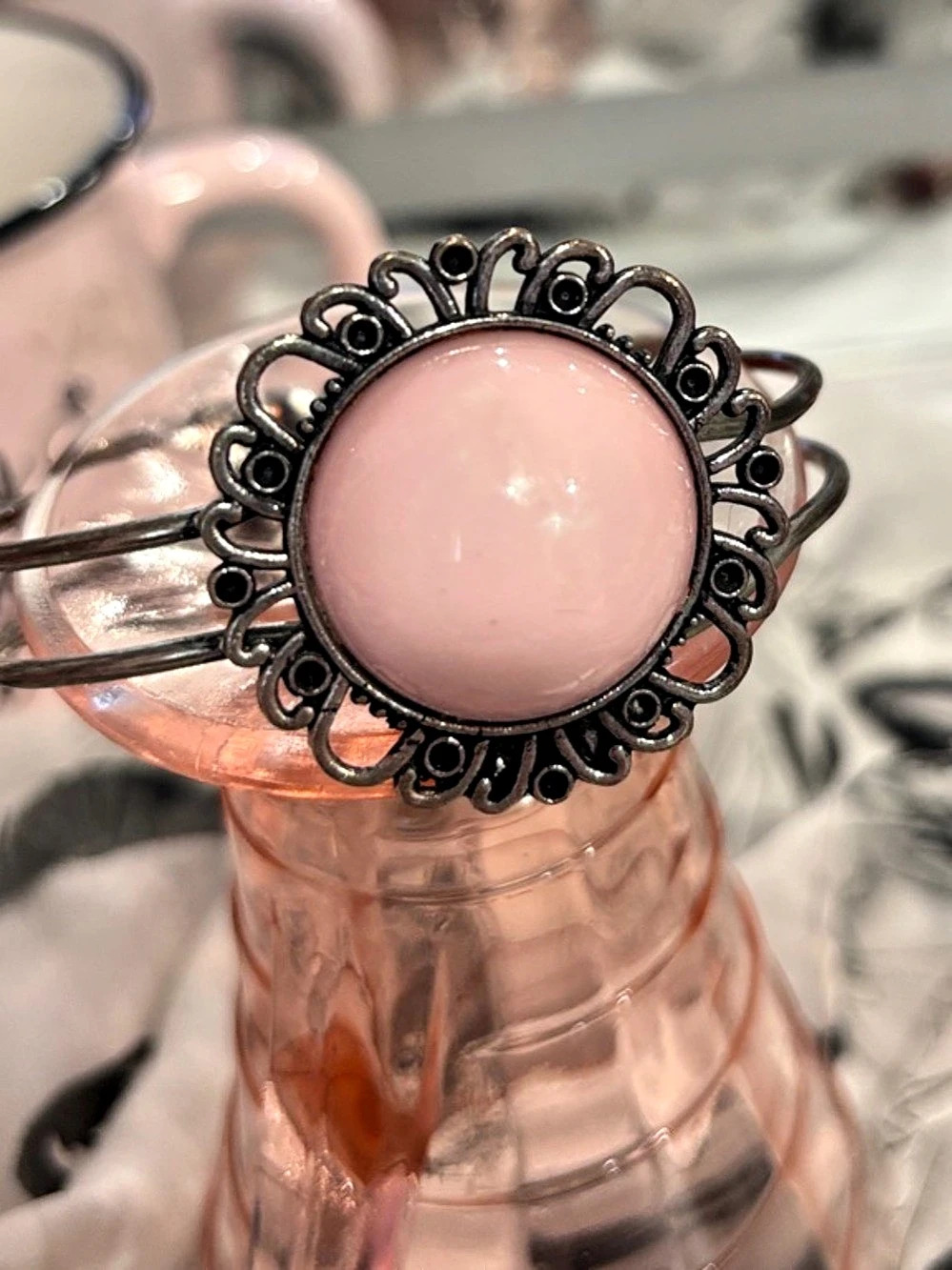 Pink Cabochon Bracelet